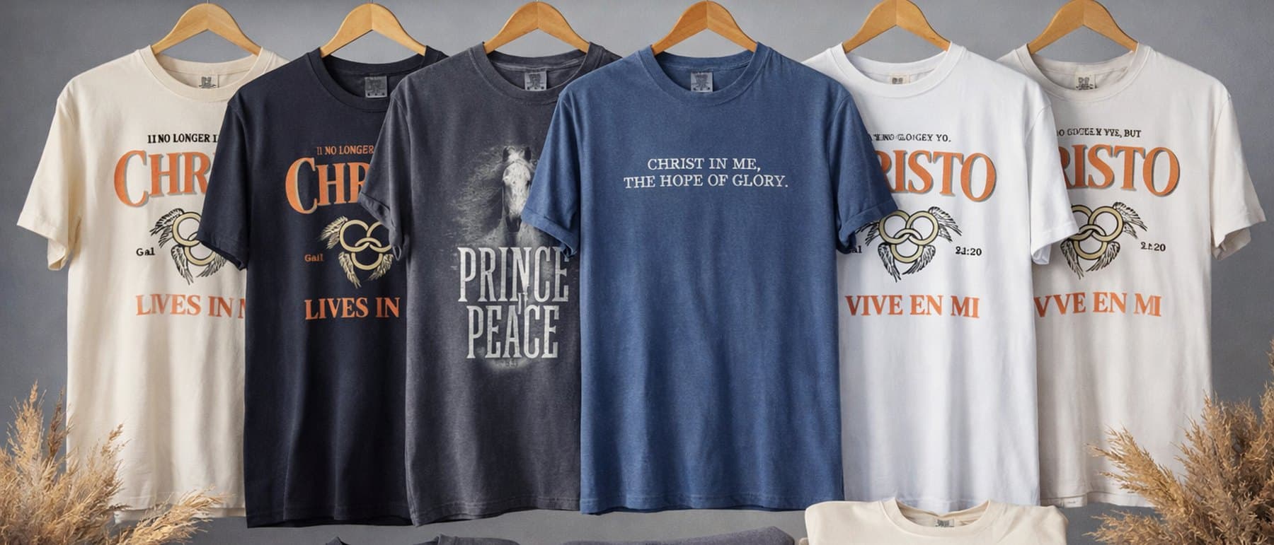 Colección SON OF GOD colgada en percheros